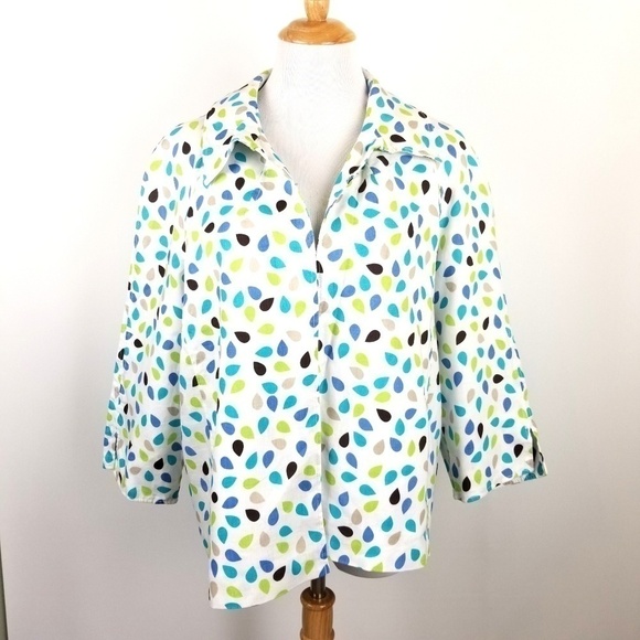 Kim Rogers 100% Linen Jacket, sz XL - Picture 1 of 4